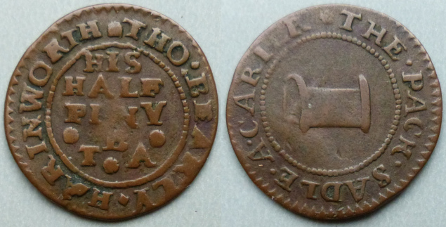 Harringworth, Tho Bearly halfpenny token